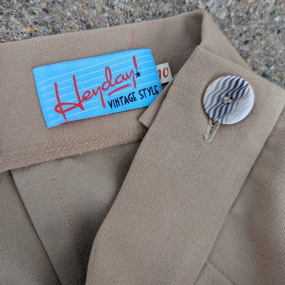 HEYDAY VINTAGE STYLE 1940's repro wide leg pants UK10 - Picture 10 of 11